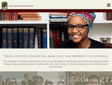 Tablet Screenshot of gallagherfoundation.org